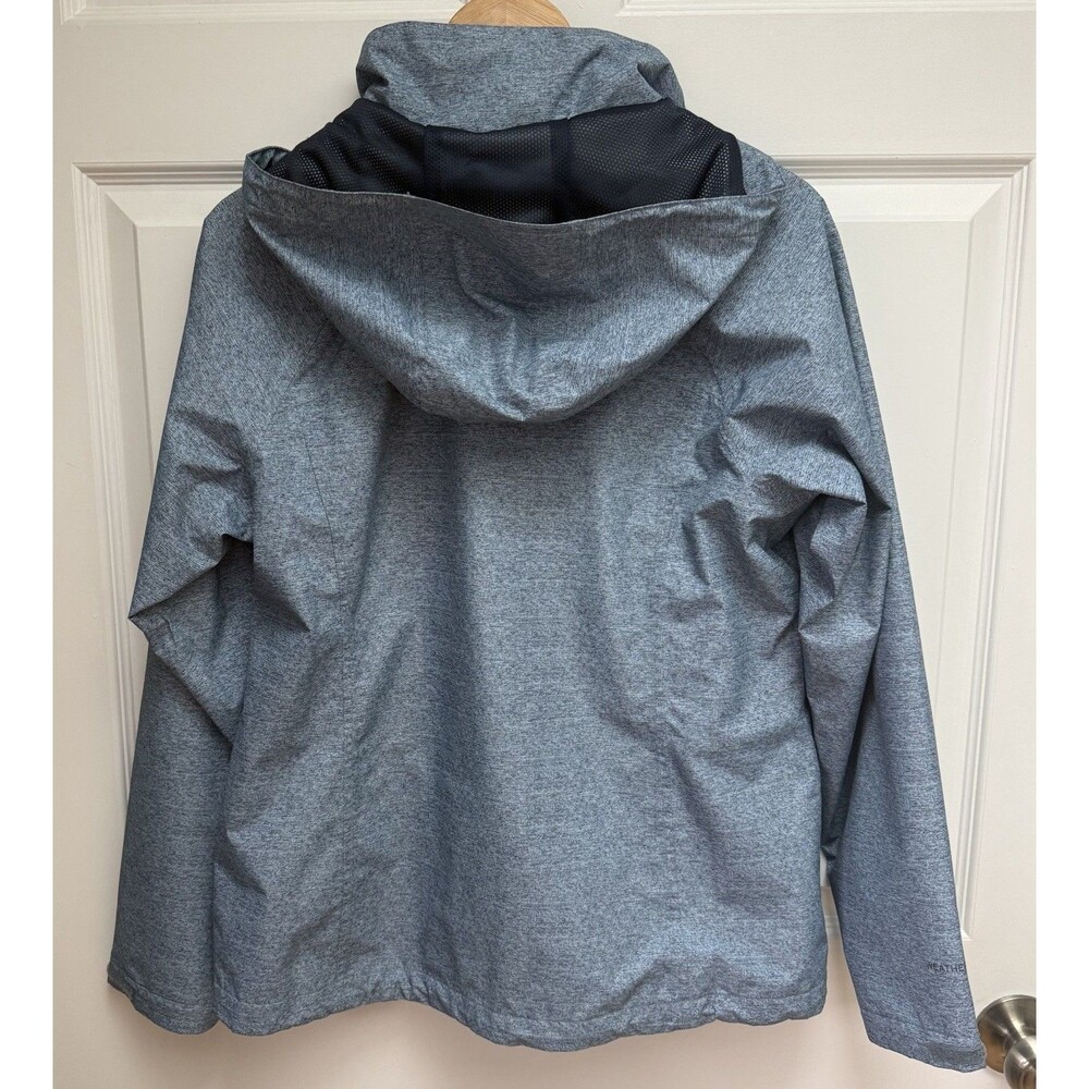 Eddie Bauer WeatherEdge Jacket Women’s M Blue Lightweight Hooded Rain Jacket - Picture 7 of 13